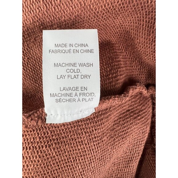 Saltwater Luxe Womens M Crewneck Sweatshirt Spice Cotton Lace Back & Sleeve Deta - Picture 4 of 15